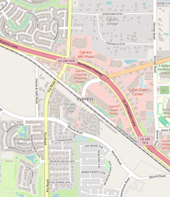 Club location map