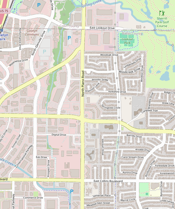 Club location map