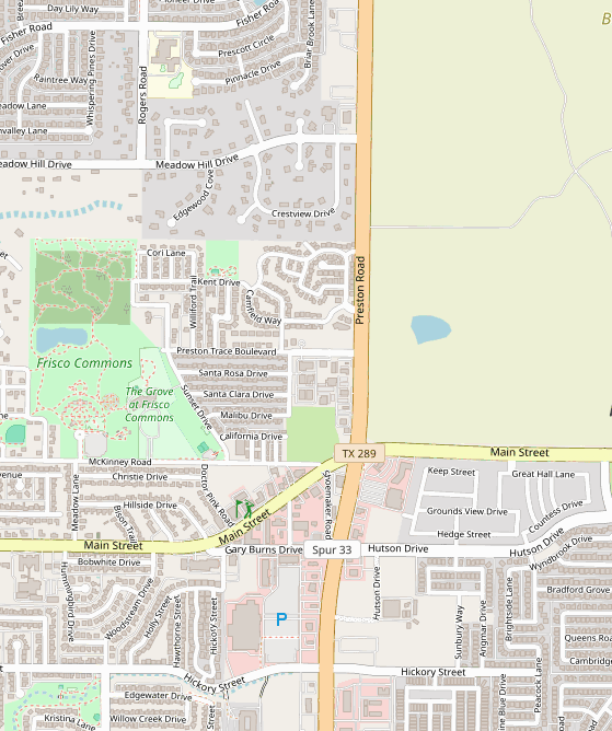 Club location map