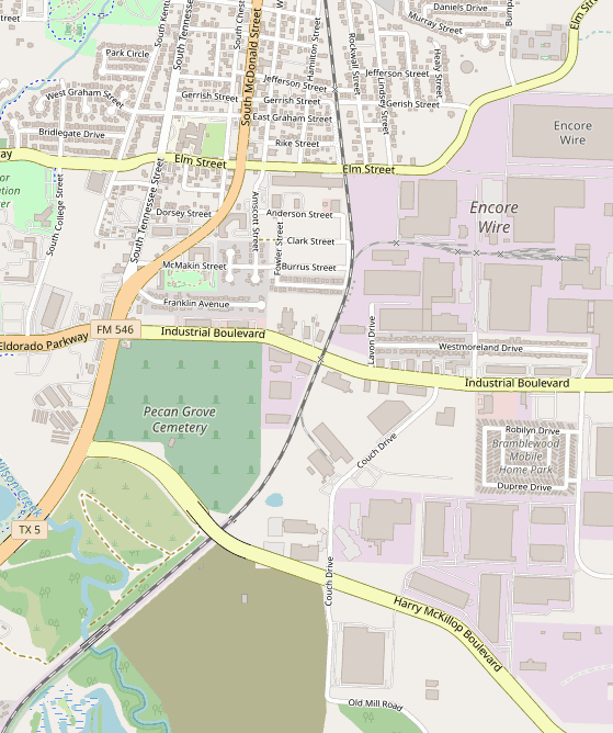 Club location map