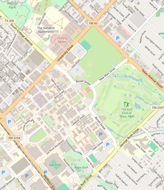 Club location map