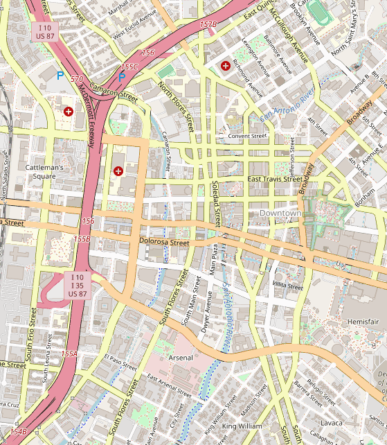 Club location map